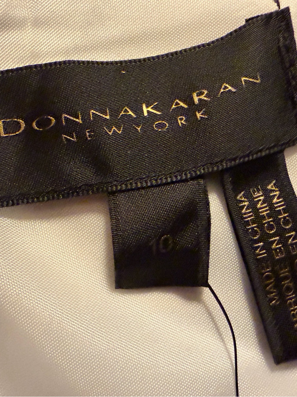 Donna Karan White Midi Dress with Blue Floral Print - Picture 8 of 10
